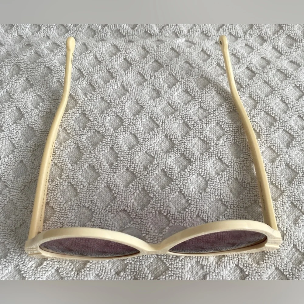 Preen by Thornton Bregazzi Phillipa Cat Eye Sunglasses Ivory Pink Lenses $380 - Picture 8 of 16